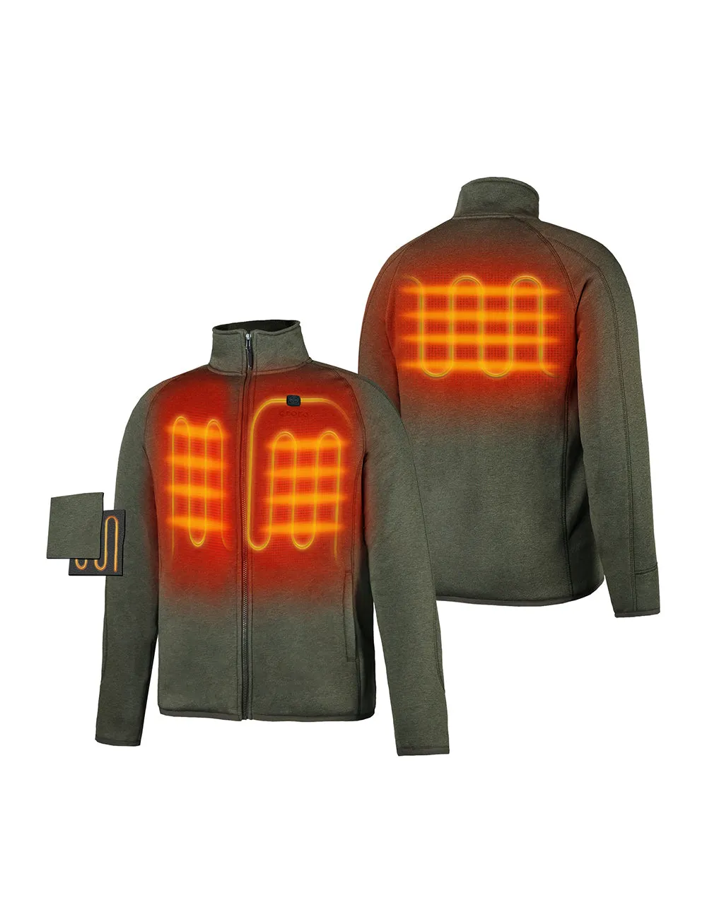 Men's Heated Full-Zip Fleece Jacket