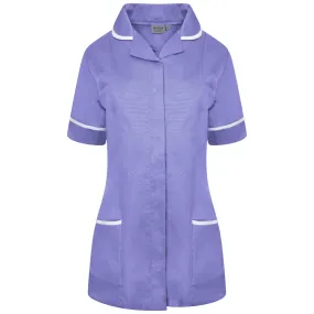 Metro/White Contrast Ladies Tunic with Round Collar - NCLTPS