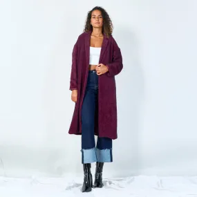 Oversized textured wool coat wholesale