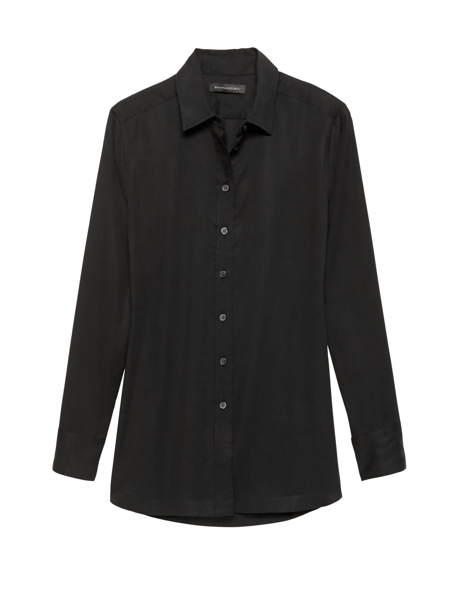 Parker Tunic-Fit Shirt in Black