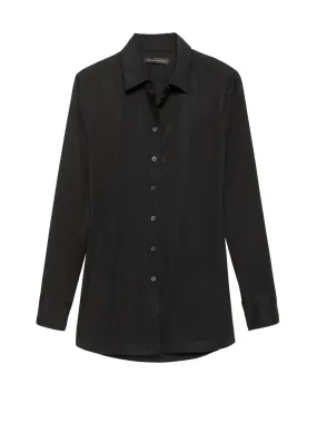 Parker Tunic-Fit Shirt in Black