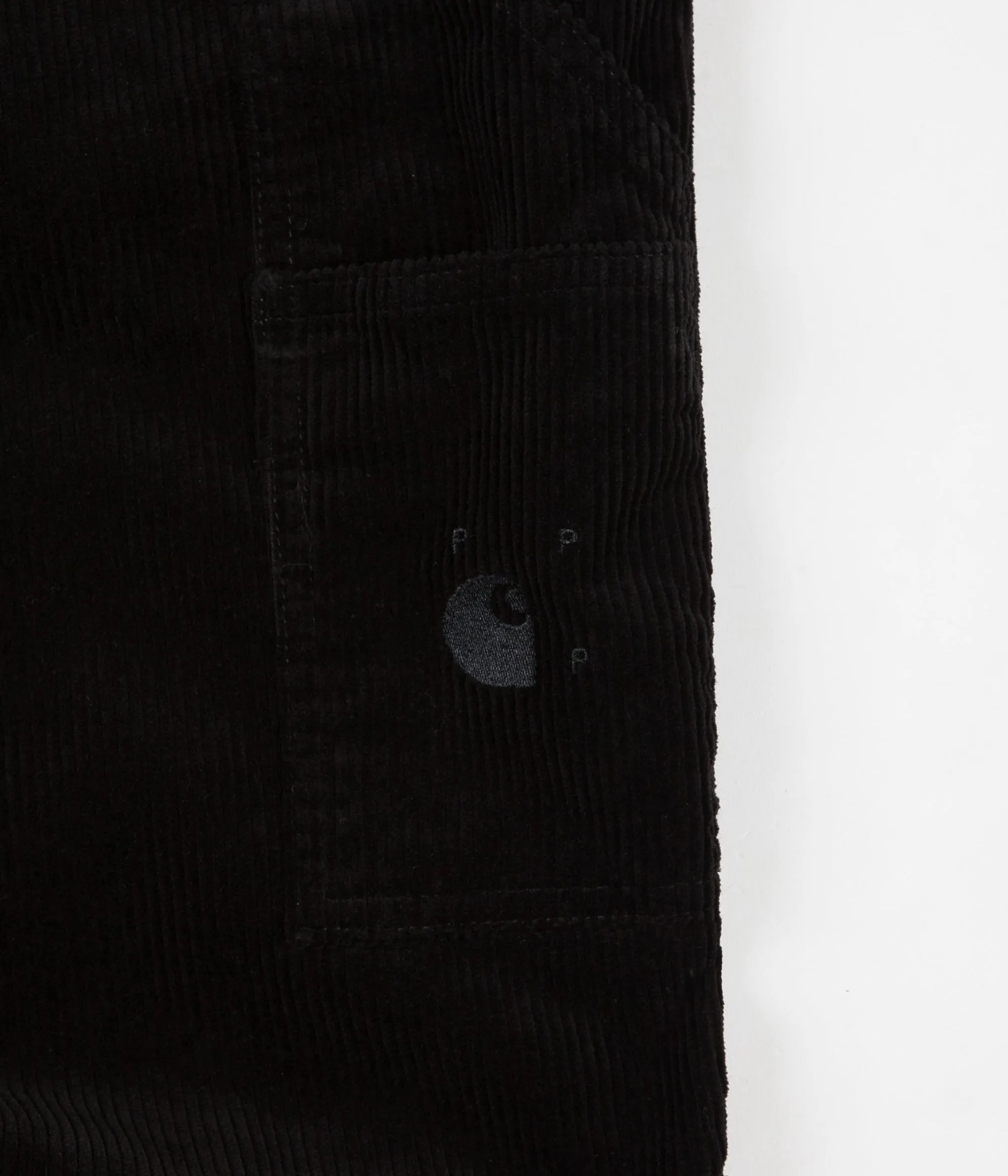 Pop Trading Company x Carhartt Single Knee Pants - Black