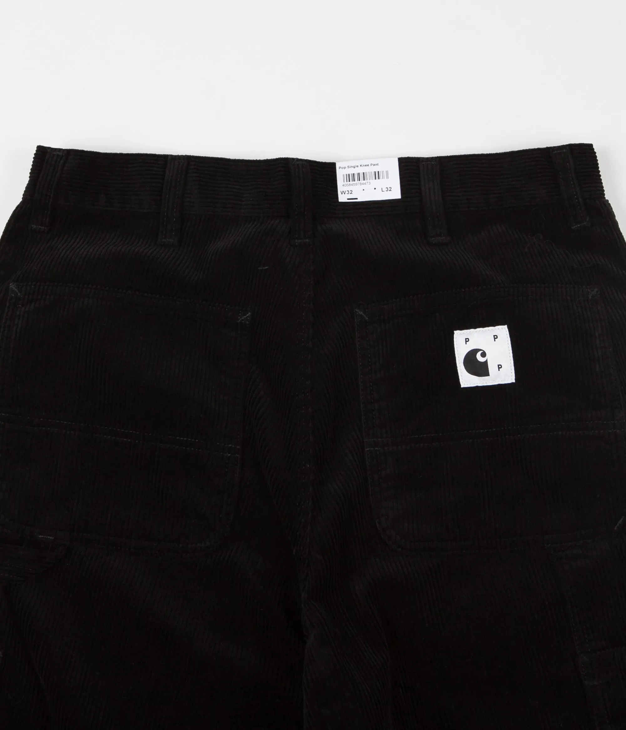 Pop Trading Company x Carhartt Single Knee Pants - Black
