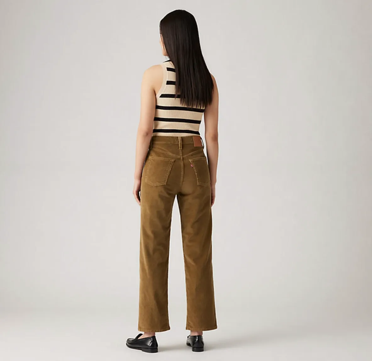 Ribcage Straight Ankle Zip Cord - Ermine