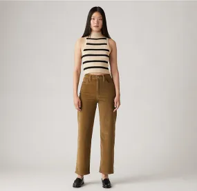 Ribcage Straight Ankle Zip Cord - Ermine