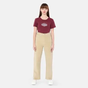 Ribcage Straight Ankle Zip Cord - Safari