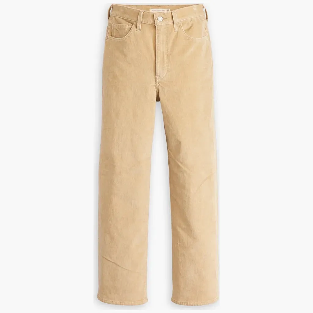 Ribcage Straight Ankle Zip Cord - Safari