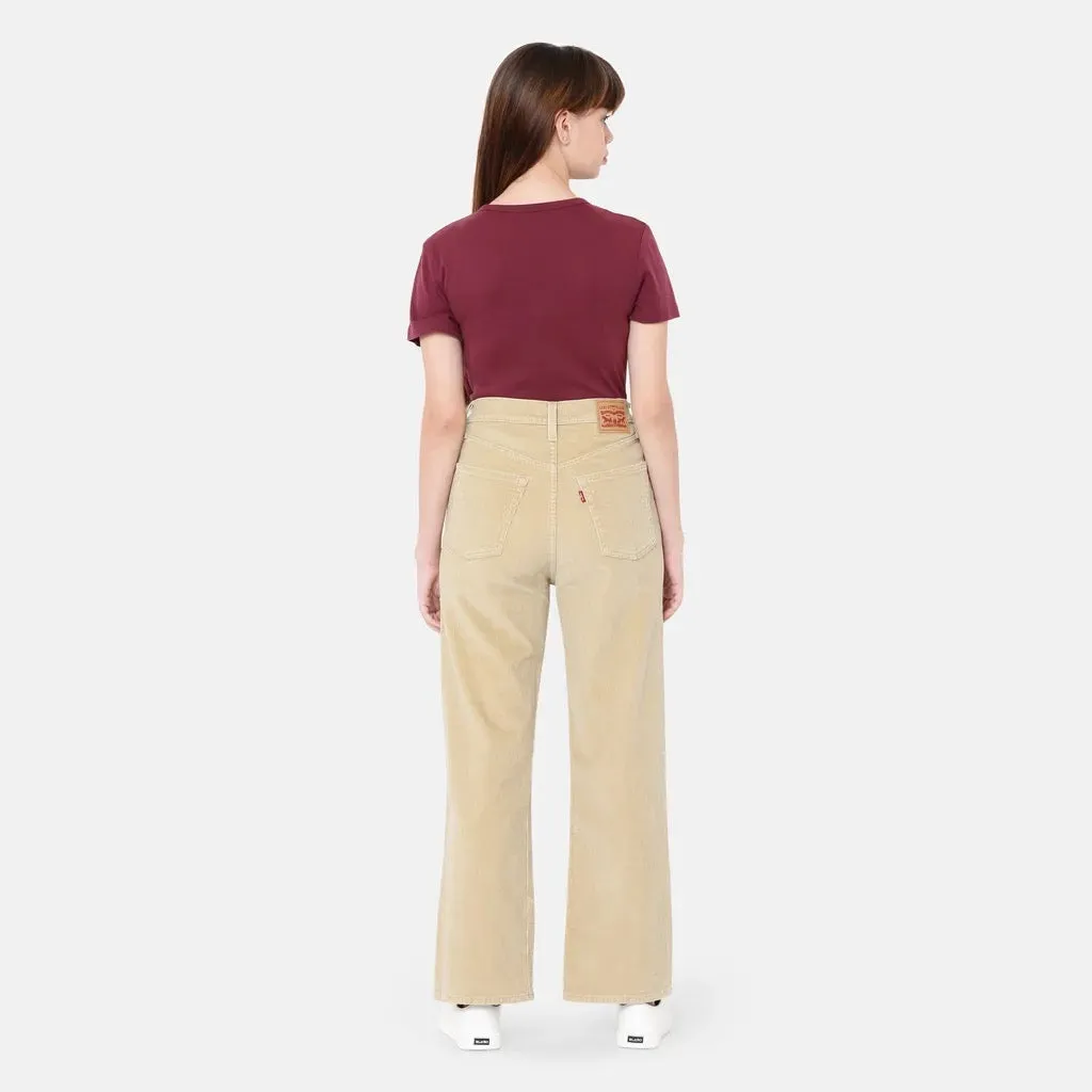 Ribcage Straight Ankle Zip Cord - Safari