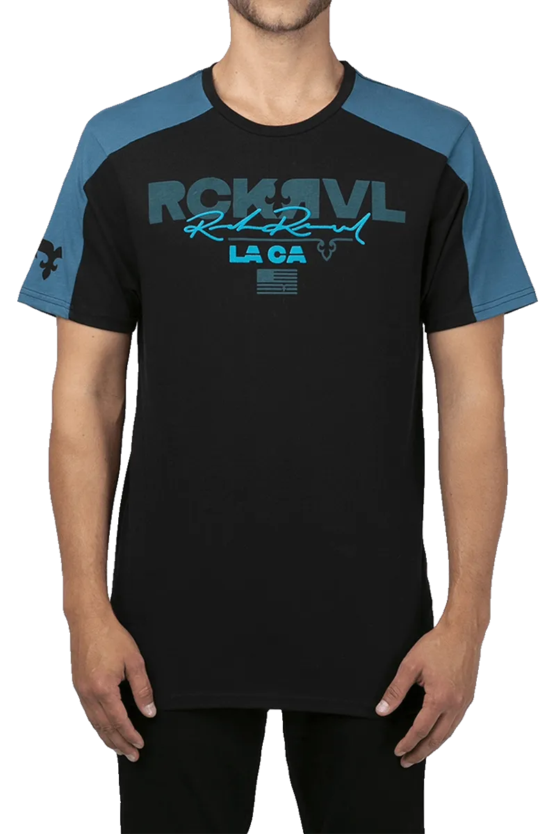 Rock Revival Men's Black Crew Neck T-Shirt