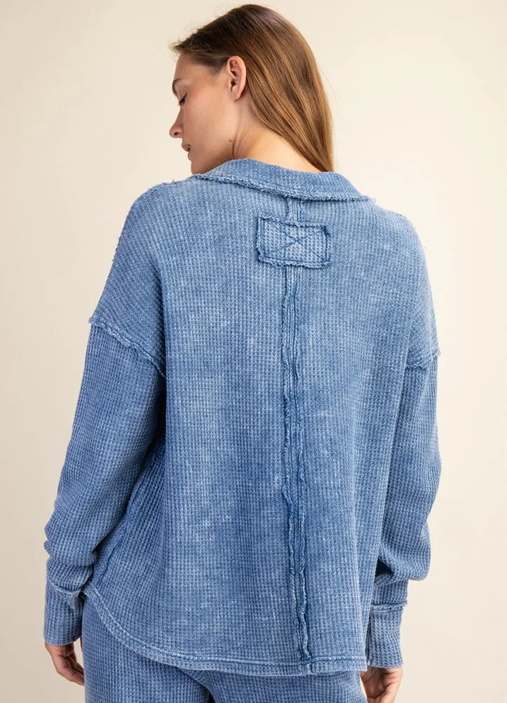 Sweatshirt in Cobalt by Rae Mode