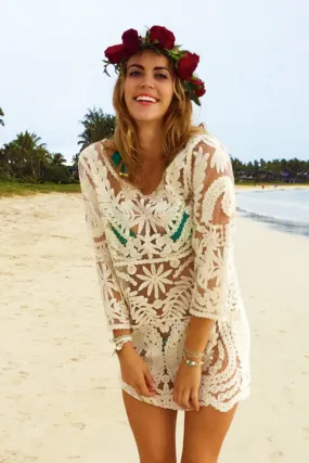 Tunic Crochet in Beige