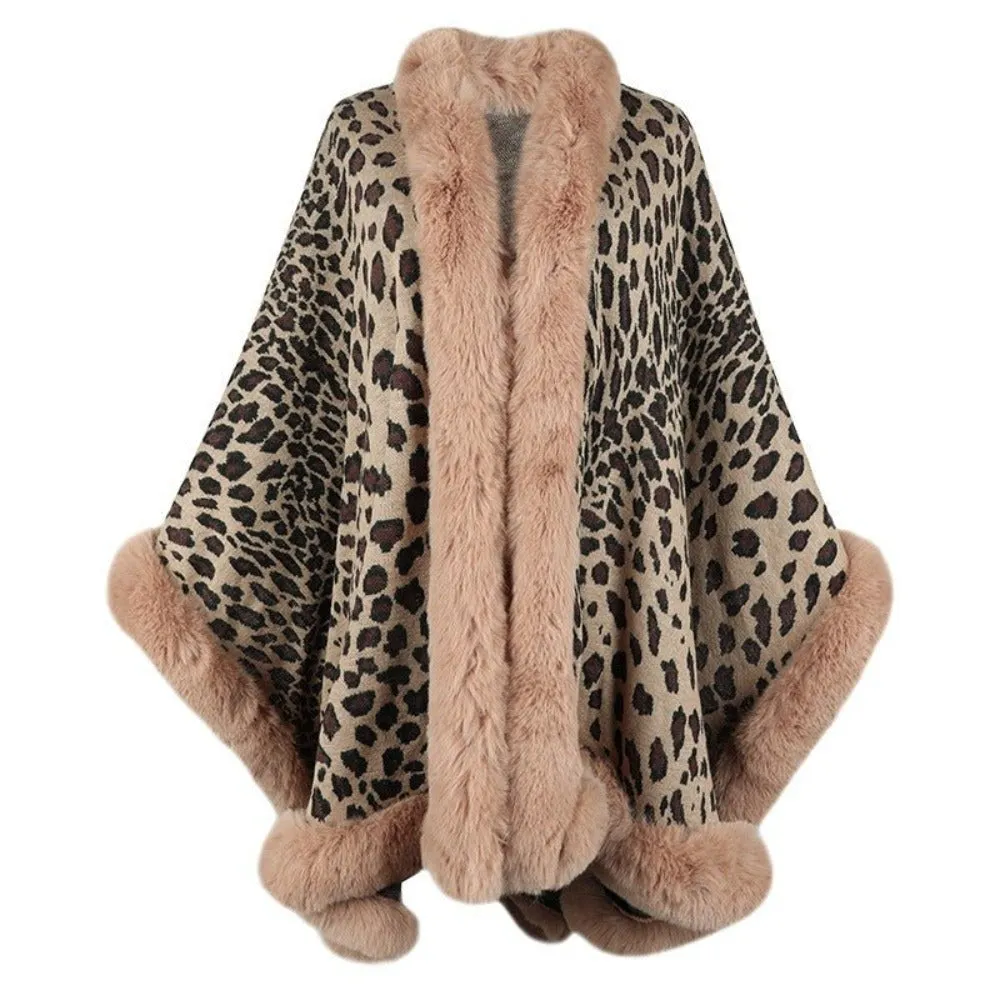 Winter & Autumn Wool Leopard Coat