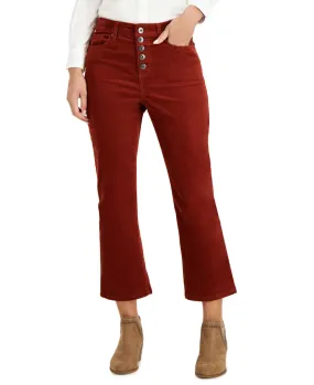 Women's Corduroy Flared Button Pants