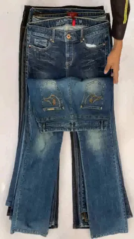 Y2K revival: bellbottom denim jeans (NS-318)